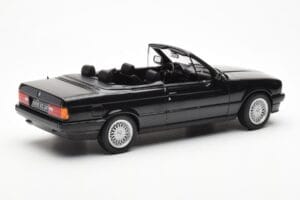 BMW 325i E30 Kabriolet Črna Metalik Norev 1:18 183211 Kovina – slika 2 od 6