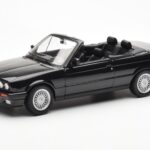 BMW 325i E30 Kabriolet Črna Metalik Norev 1:18