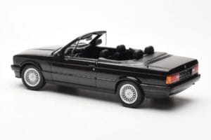 BMW 325i E30 Kabriolet Črna Metalik Norev 1:18 183211 Kovina – slika 5 od 6