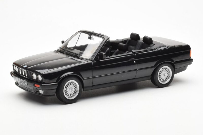 BMW 325i E30 Kabriolet Črna Metalik Norev 1:18