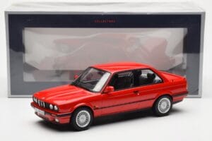 BMW 325i E30 Rdeč Norev 1:18 183202 Kovina – slika 6 od 6