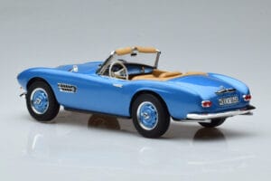 BMW 507 Modra Norev 1:18 183234 Kovina – slika 5 od 6