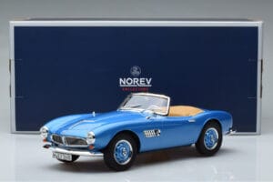 BMW 507 Modra Norev 1:18 183234 Kovina – slika 6 od 6