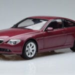 BMW 645Ci E63 Temno Rdeč Kyosho 1:18 08701CR Kovina