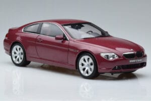 BMW 645Ci E63 Temno Rdeč Kyosho 1:18 08701CR Kovina – slika 5 od 7