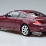 BMW 645Ci E63 Temno Rdeč Kyosho 1:18 08701CR Kovina - image 6 of 7