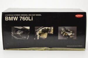 BMW 760Li E66 Črn Kyosho 1:18 08572BK Kovina – slika 8 od 9