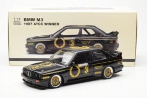 BMW M3 E30 #3 J. Richards Austrian Airlines ATCC 1987 AUTOart 1:18 88745 Kovina – slika 8 od 8