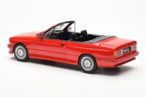BMW M3 E30 Kabriolet Rdeč Otto 1:18 OT077 Smola – slika 5 od 6