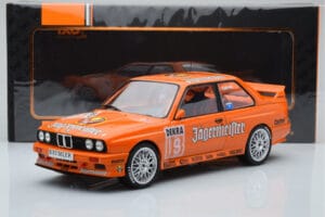 BMW M3 E30 Jagermeister #19 A. Hahne DTM Nurburgring 1992 IXO 1:18 18RMC082A Kovina – slika 6 od 6