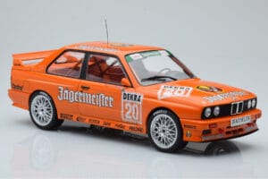 BMW M3 E30 Jagermeister #20 W. Gardner DTM Nurburgring 1992 IXO 1:18 18RMC082B Kovina – slika 4 od 6