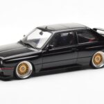 BMW M3 E30 Sport Evolution Črna Custom Wheels AUTOart 1:18