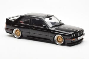 BMW M3 E30 Sport Evolution Črna Custom Wheels AUTOart 1:18 70562 Kovina – slika 6 od 8