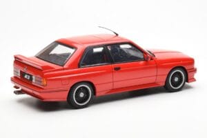 BMW M3 E30 Sport Evolution Cecotto Edition Rdeč AUTOart 1:18 70566 Kovina – slika 3 od 8