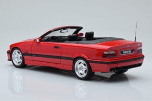 BMW M3 E36 Kabriolet Rdeč Otto 1:18 OT1048 Smola – slika 5 od 6