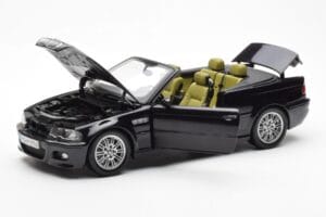 BMW M3 E46 Kabriolet Črn Kyosho 1:18 80430024431 Kovina – slika 2 od 8