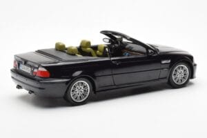 BMW M3 E46 Kabriolet Črn Kyosho 1:18 80430024431 Kovina – slika 3 od 8
