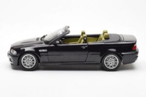 BMW M3 E46 Kabriolet Črn Kyosho 1:18 80430024431 Kovina – slika 4 od 8