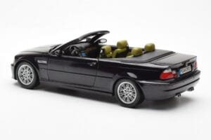BMW M3 E46 Kabriolet Črn Kyosho 1:18 80430024431 Kovina – slika 7 od 8