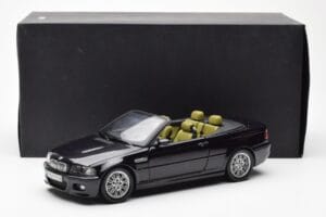 BMW M3 E46 Kabriolet Črn Kyosho 1:18 80430024431 Kovina – slika 8 od 8