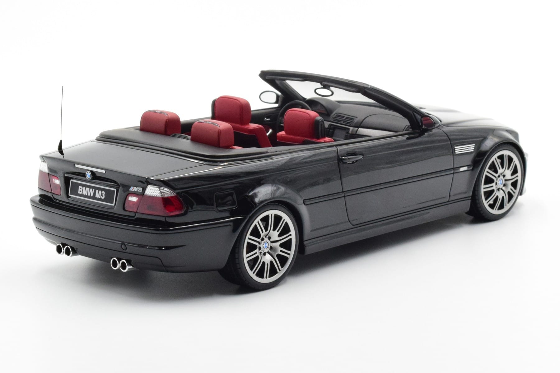 BMW M3 E46 Kabriolet Črn Otto 1:18 OT380 Smola – slika 2 od 9
