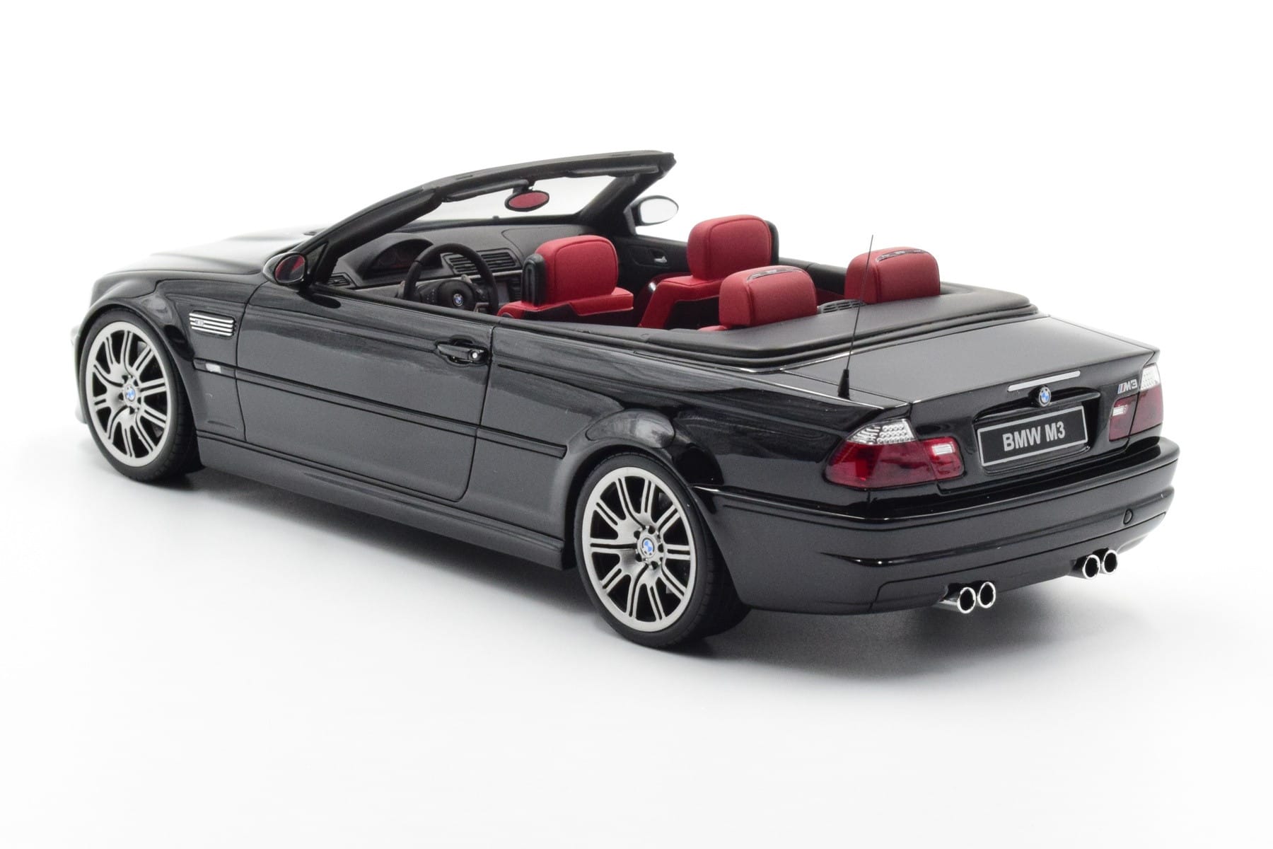 BMW M3 E46 Kabriolet Črn Otto 1:18 OT380 Smola – slika 5 od 9