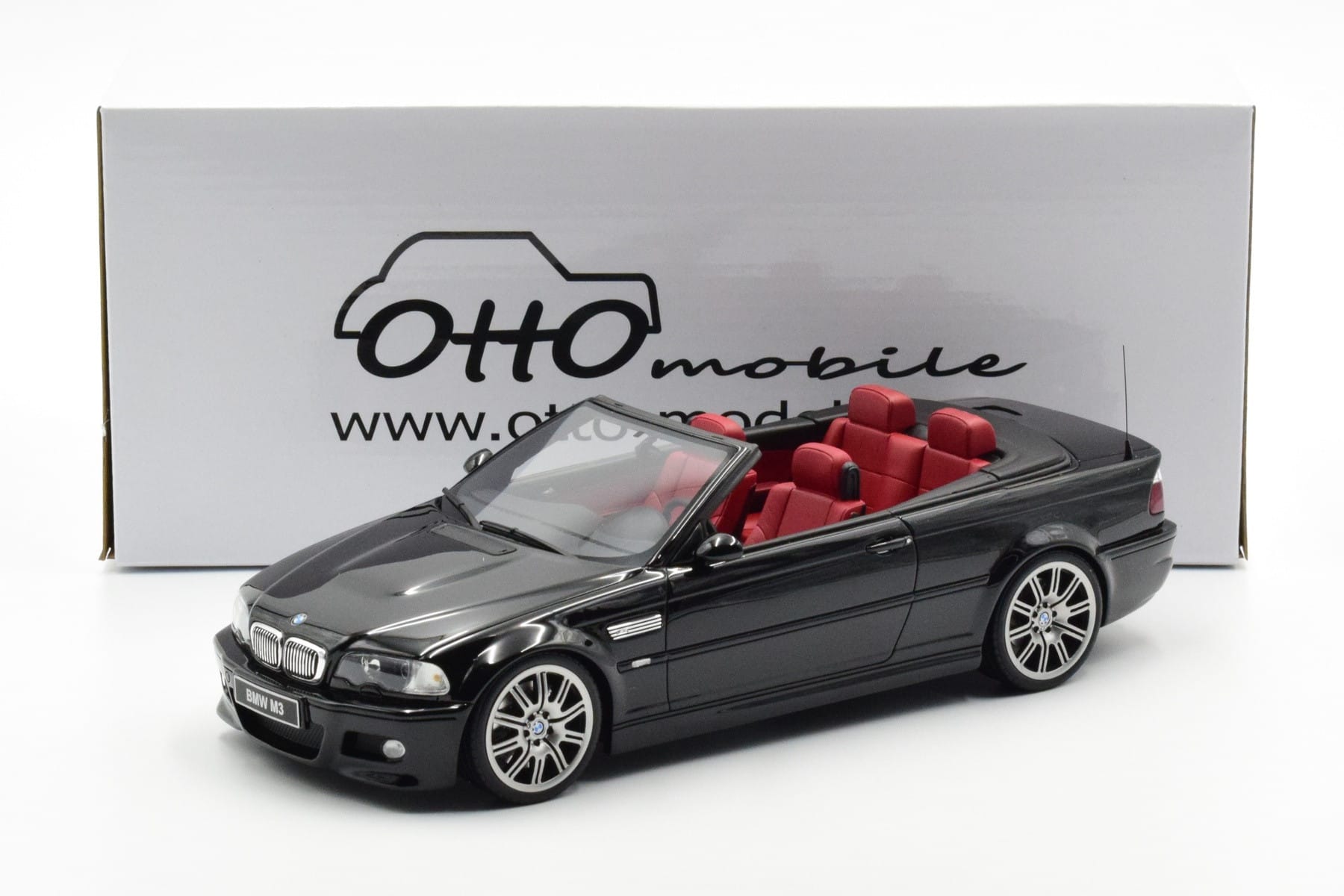 BMW M3 E46 Kabriolet Črn Otto 1:18 OT380 Smola – slika 9 od 9