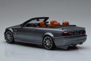 BMW M3 E46 Kabriolet Siv Otto 1:18 OT1006 Smola – slika 5 od 6