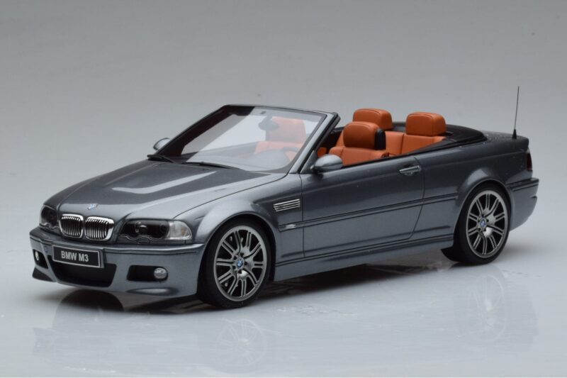 BMW M3 E46 Kabriolet Siv Otto 1:18 OT1006 Smola