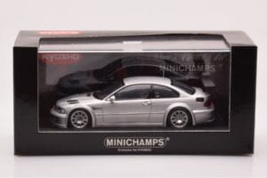 BMW M3 E46 GTR Street Srebrna Minichamps 1:43 403012105 Kovina – slika 4 od 4