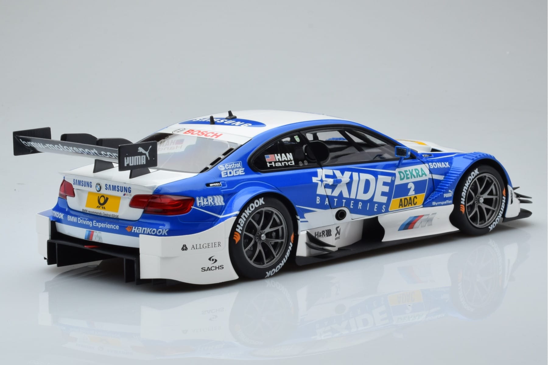 BMW M3 #2 BMW Team RMG A.J. Hand DTM 2012 Minichamps 1:18 100122202 Kovina – slika 3 od 8