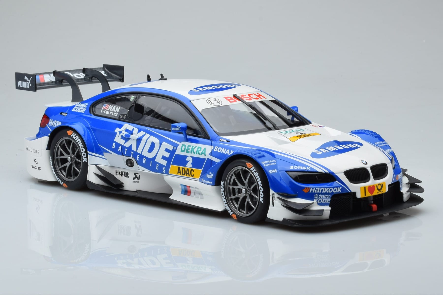 BMW M3 #2 BMW Team RMG A.J. Hand DTM 2012 Minichamps 1:18 100122202 Kovina – slika 5 od 8