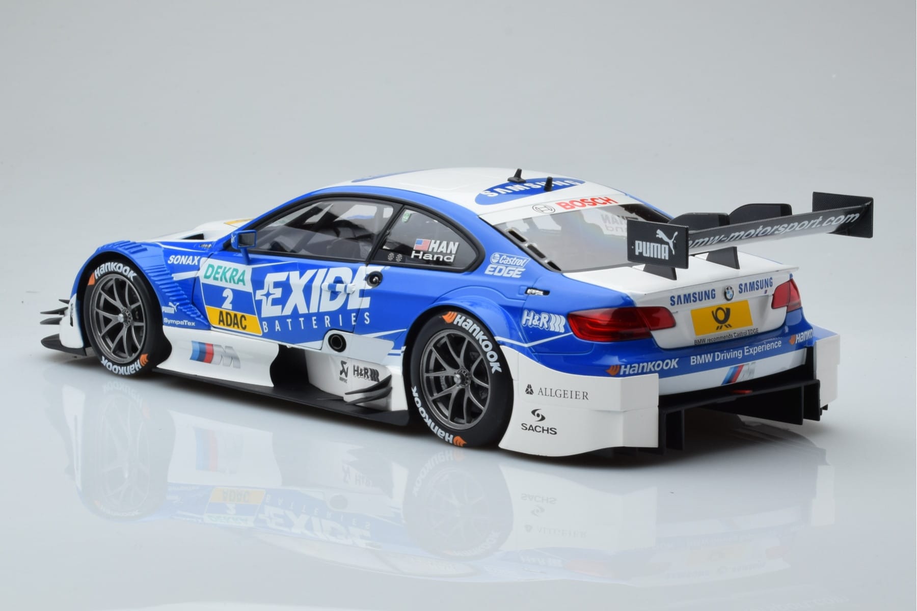 BMW M3 #2 BMW Team RMG A.J. Hand DTM 2012 Minichamps 1:18 100122202 Kovina – slika 6 od 8