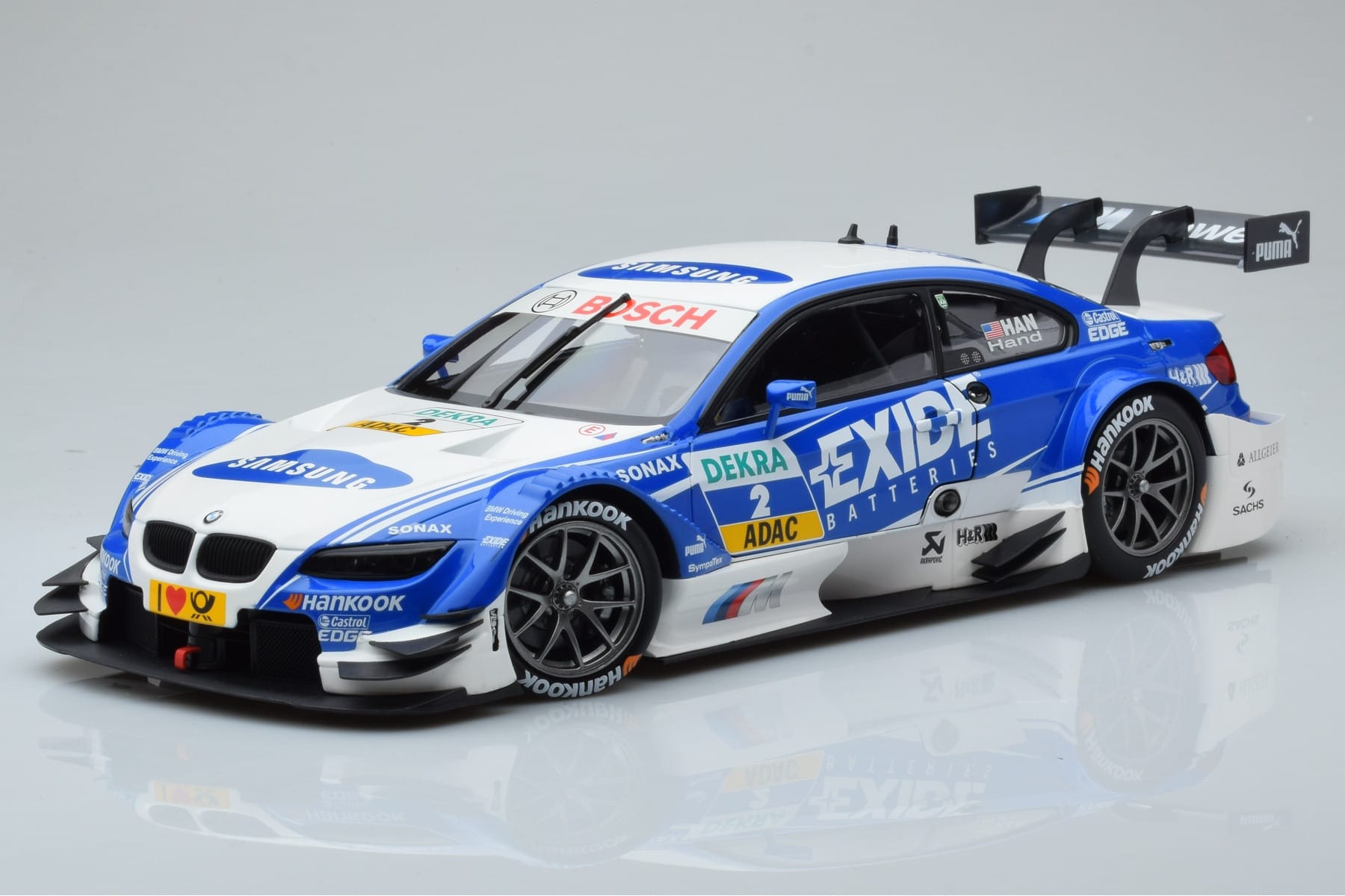 BMW M3 #2 BMW Team RMG A.J. Hand DTM 2012 Minichamps 1:18 100122202 Kovina