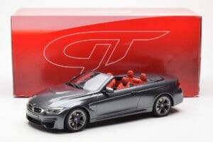 BMW M4 F83 Kabriolet Siv GT Spirit 1:18 GT081 Smola – slika 6 od 6
