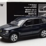 BMW X5 4.4i E53 Temno Modra Kyosho 1:18 - image 8 of 8