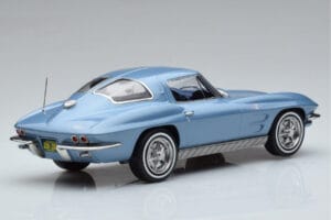 Chevrolet Corvette C2 Sting Ray Modra Norev 1:18 189050 Kovina – slika 2 od 6
