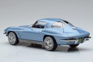 Chevrolet Corvette C2 Sting Ray Modra Norev 1:18 189050 Kovina – slika 5 od 6