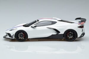 Chevrolet Hennessey Corvette C8 Arctic Bela GT Spirit 1:18 GT317 Smola – slika 3 od 6