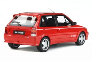 Citroen AX Sport Rdeč Otto 1:18 OT799 Smola – slika 2 od 5