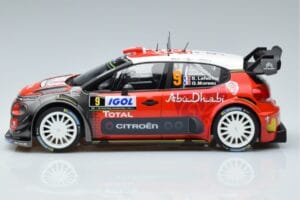Citroen C3 WRC #9 S. Lefebvre / G. Moreau Tour de Corse 2017 Norev 1:18 181633 Kovina – slika 3 od 6