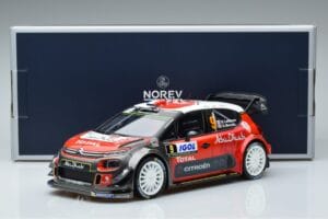 Citroen C3 WRC #9 S. Lefebvre / G. Moreau Tour de Corse 2017 Norev 1:18 181633 Kovina – slika 6 od 6