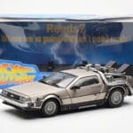 DeLorean DMC-12 Time Machine Back to the Future Srebrna Sun Star 1:18 - image 2 of 8
