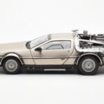 DeLorean DMC-12 Time Machine Back to the Future Srebrna Sun Star 1:18 - image 3 of 8