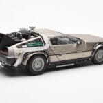 DeLorean DMC-12 Time Machine Back to the Future Srebrna Sun Star 1:18 - image 5 of 8