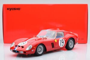 Ferrari 250 GTO #19 24 Hours of Le Mans 1962 Kyosho 1:18 08438A Kovina – slika 10 od 10
