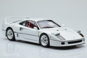 Ferrari F40 Bisernatobela Kyosho 1:18 08416PW-G Kovina – slika 6 od 8