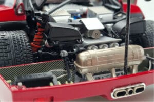 Ferrari F40 Rdeč Metalik Asia Exclusive Kyosho 1:18 08416RM-G Kovina – slika 13 od 14