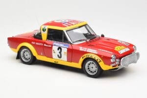 Fiat 124 Abarth #3 Barbasio / Sodano East African Safari Rally 1974 Sun Star 1:18 4952 Kovina – slika 6 od 8