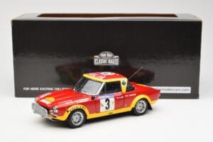 Fiat 124 Abarth #3 Barbasio / Sodano East African Safari Rally 1974 Sun Star 1:18 4952 Kovina – slika 8 od 8